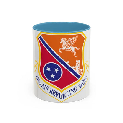 134th Air Refueling Wing (U.S. Air Force) Accent Coffee Mug 11oz Light Blue - Go Mug Yourself