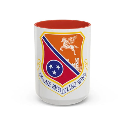 134th Air Refueling Wing (U.S. Air Force) Accent Coffee Mug 15oz Red - Go Mug Yourself