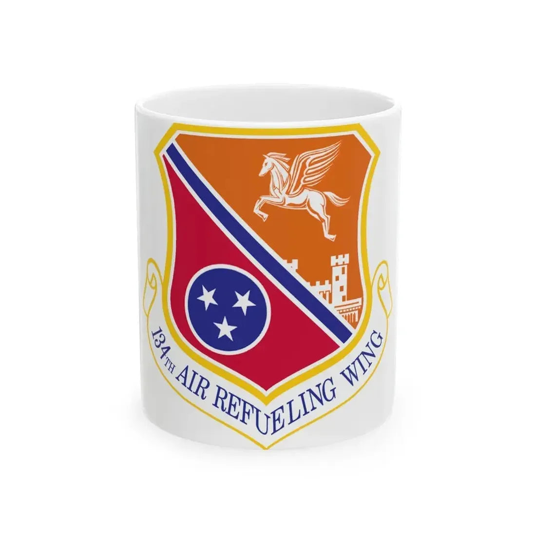 134th Air Refueling Wing (U.S. Air Force) White Coffee Mug 11oz - Go Mug Yourself