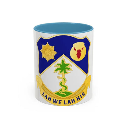 134th Cavalry Regiment (U.S. Army) Accent Coffee Mug 11oz Light Blue - Go Mug Yourself