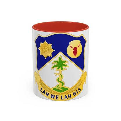 134th Cavalry Regiment (U.S. Army) Accent Coffee Mug 11oz Red - Go Mug Yourself
