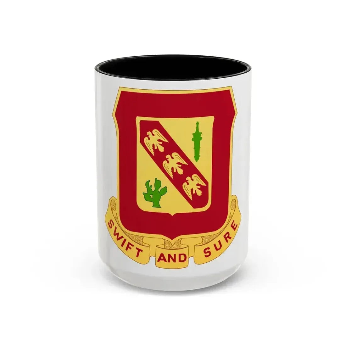 134th Field Artillery Battalion (U.S. Army) Accent Coffee Mug 15oz Black - Go Mug Yourself