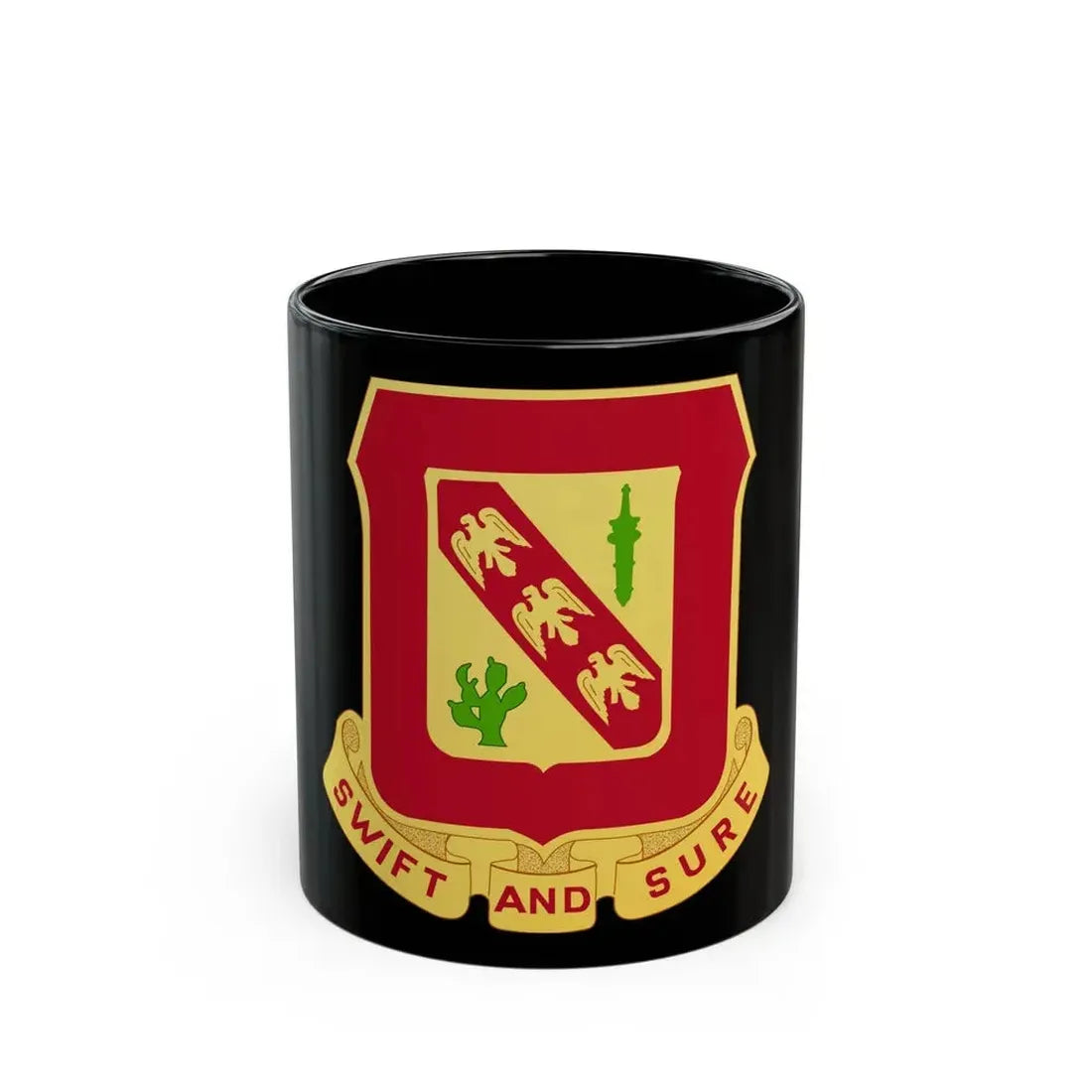 134th Field Artillery Battalion (U.S. Army) Black Coffee Mug 11oz - Go Mug Yourself
