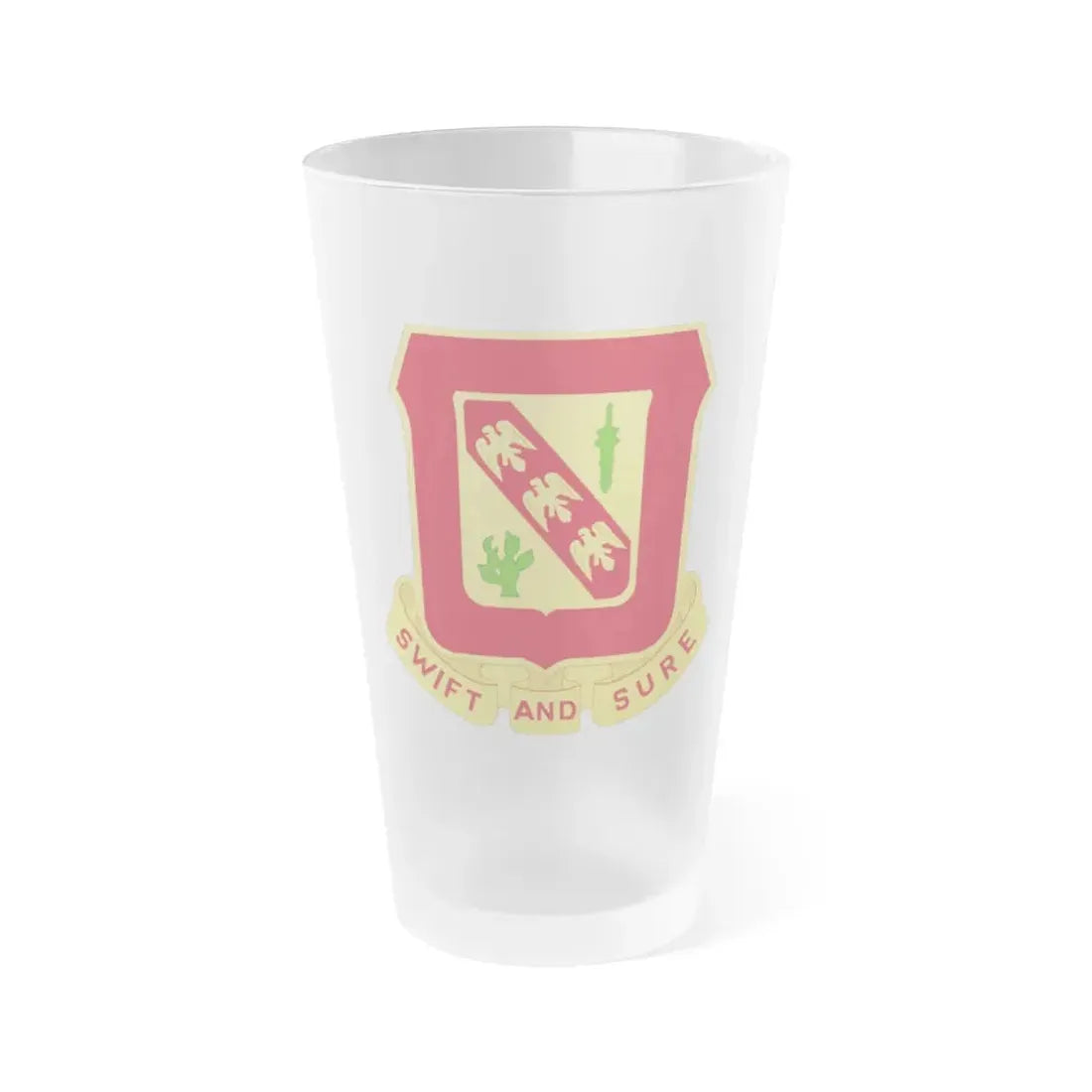 134th Field Artillery Battalion (U.S. Army) Frosted Pint Glass 16oz Default Title - Go Mug Yourself