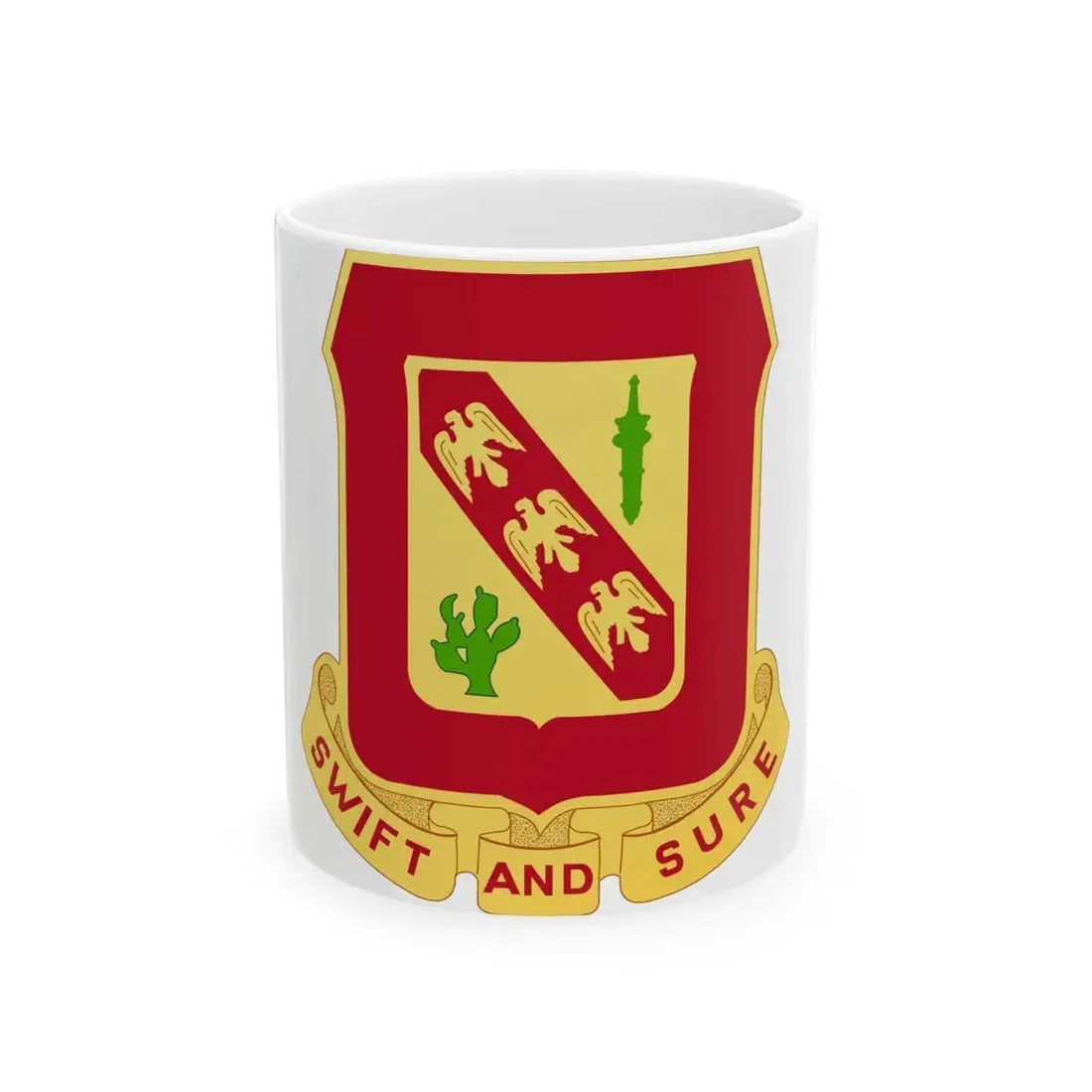 134th Field Artillery Battalion (U.S. Army) White Coffee Mug 11oz - Go Mug Yourself