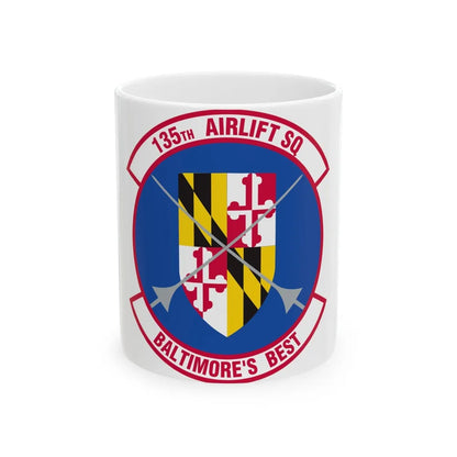 135 Airlift Squadron (U.S. Air Force) White Coffee Mug-11oz-Go Mug Yourself