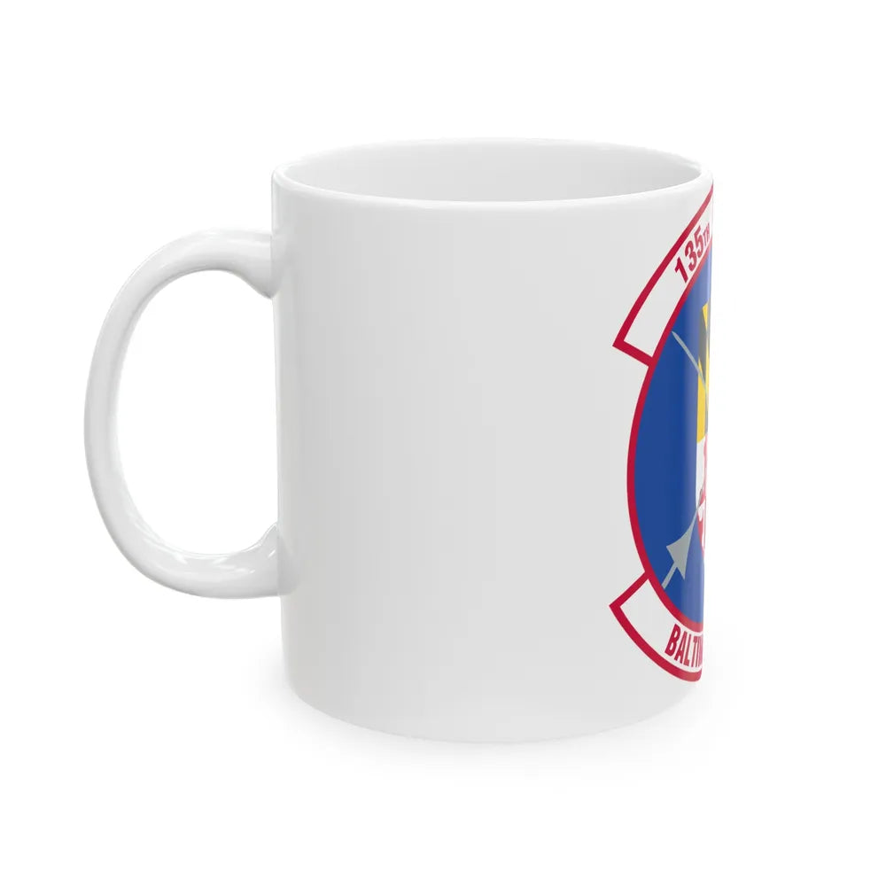 135 Airlift Squadron (U.S. Air Force) White Coffee Mug-Go Mug Yourself