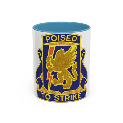 135 Aviation Regiment (U.S. Army) Accent Coffee Mug-11oz-Light Blue-Go Mug Yourself
