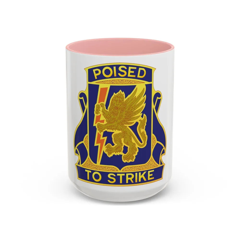 135 Aviation Regiment (U.S. Army) Accent Coffee Mug-15oz-Pink-Go Mug Yourself