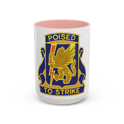 135 Aviation Regiment (U.S. Army) Accent Coffee Mug-15oz-Pink-Go Mug Yourself