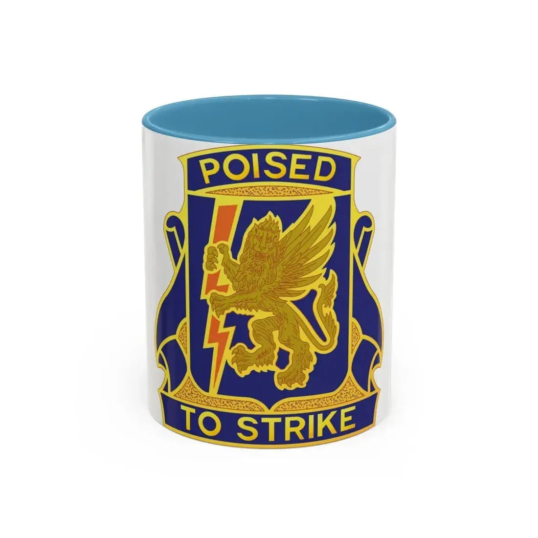 135 Aviation Regiment (U.S. Army) Accent Coffee Mug 11oz Light Blue - Go Mug Yourself