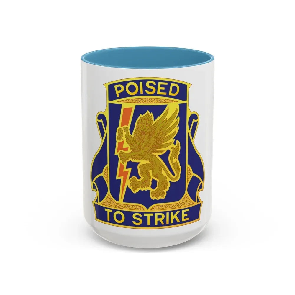 135 Aviation Regiment (U.S. Army) Accent Coffee Mug 15oz Light Blue - Go Mug Yourself