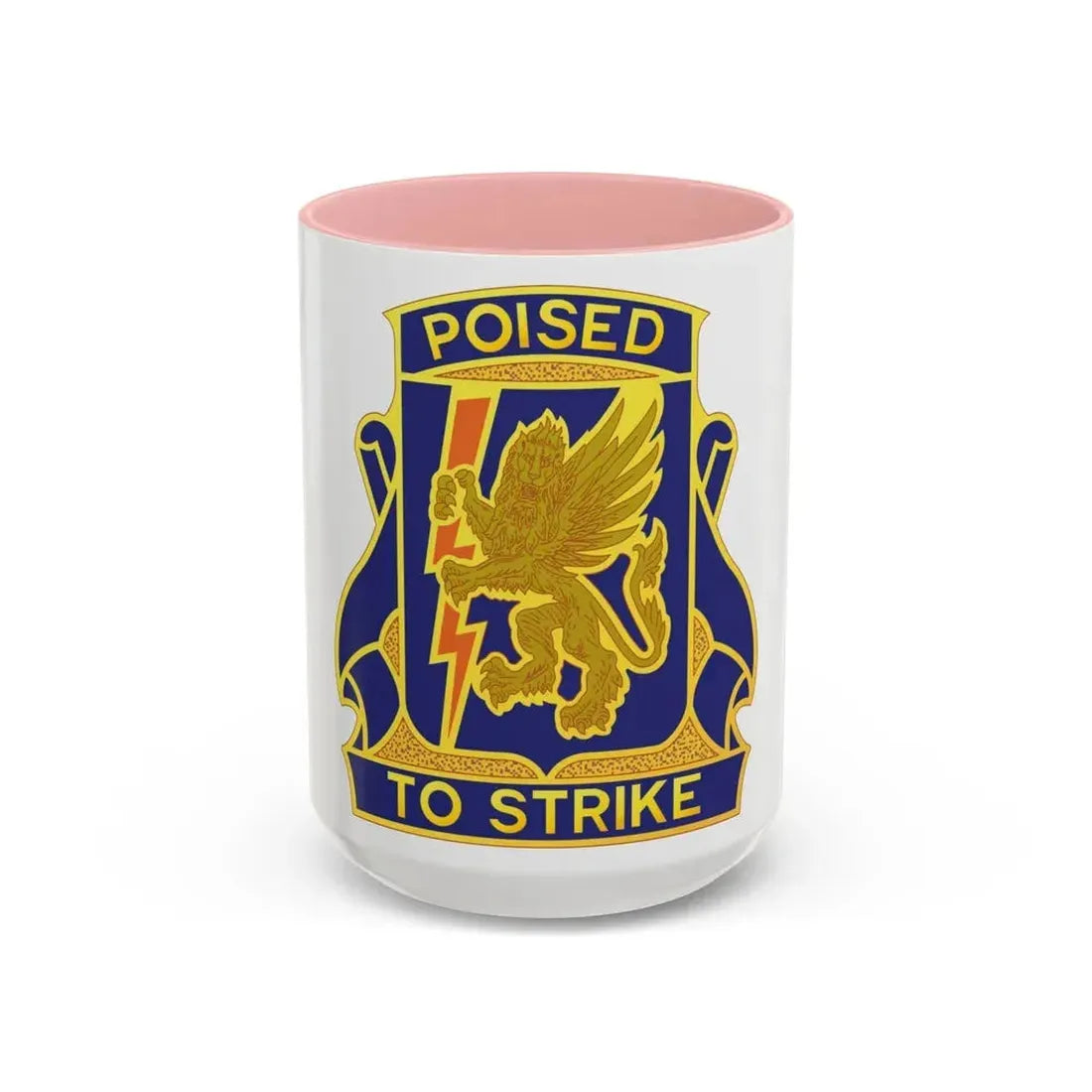 135 Aviation Regiment (U.S. Army) Accent Coffee Mug 15oz Pink - Go Mug Yourself