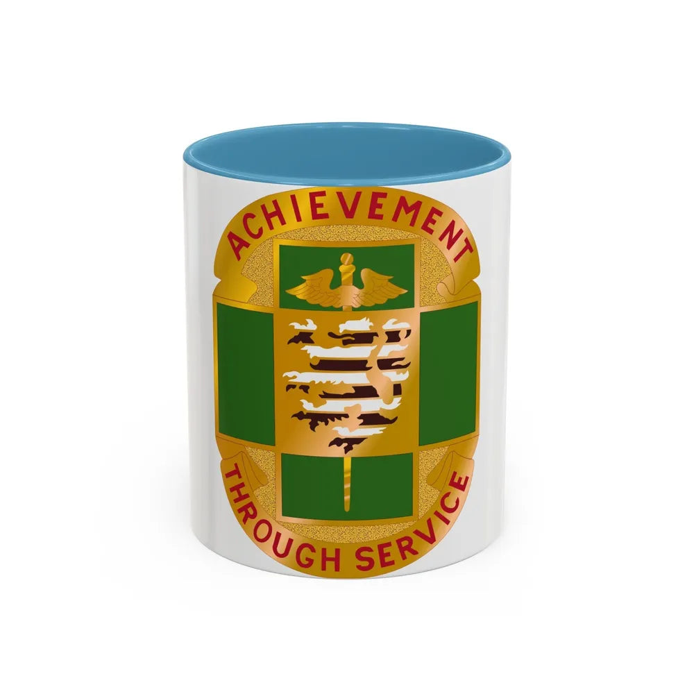 135 Evacuation Hospital (U.S. Army) Accent Coffee Mug-11oz-Light Blue-Go Mug Yourself