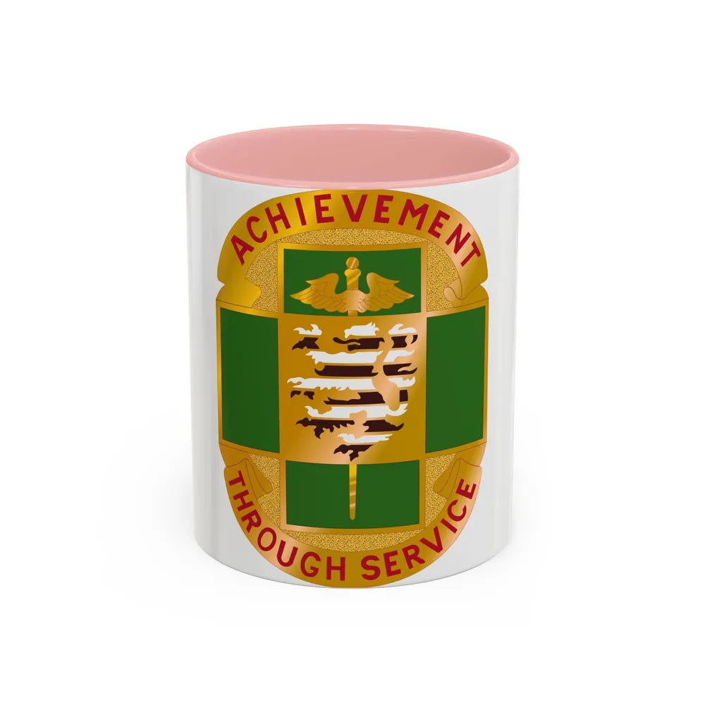 135 Evacuation Hospital (U.S. Army) Accent Coffee Mug-11oz-Pink-Go Mug Yourself