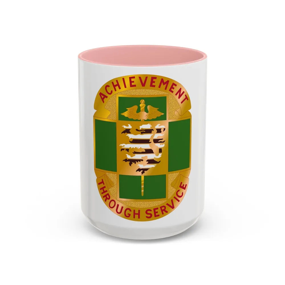 135 Evacuation Hospital (U.S. Army) Accent Coffee Mug-15oz-Pink-Go Mug Yourself