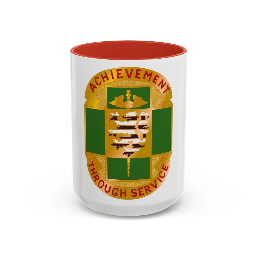 135 Evacuation Hospital (U.S. Army) Accent Coffee Mug-11oz-Red-Go Mug Yourself