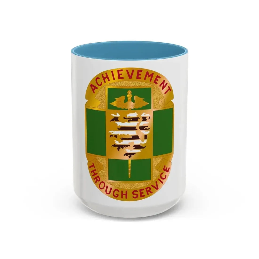 135 Evacuation Hospital (U.S. Army) Accent Coffee Mug 15oz Light Blue - Go Mug Yourself