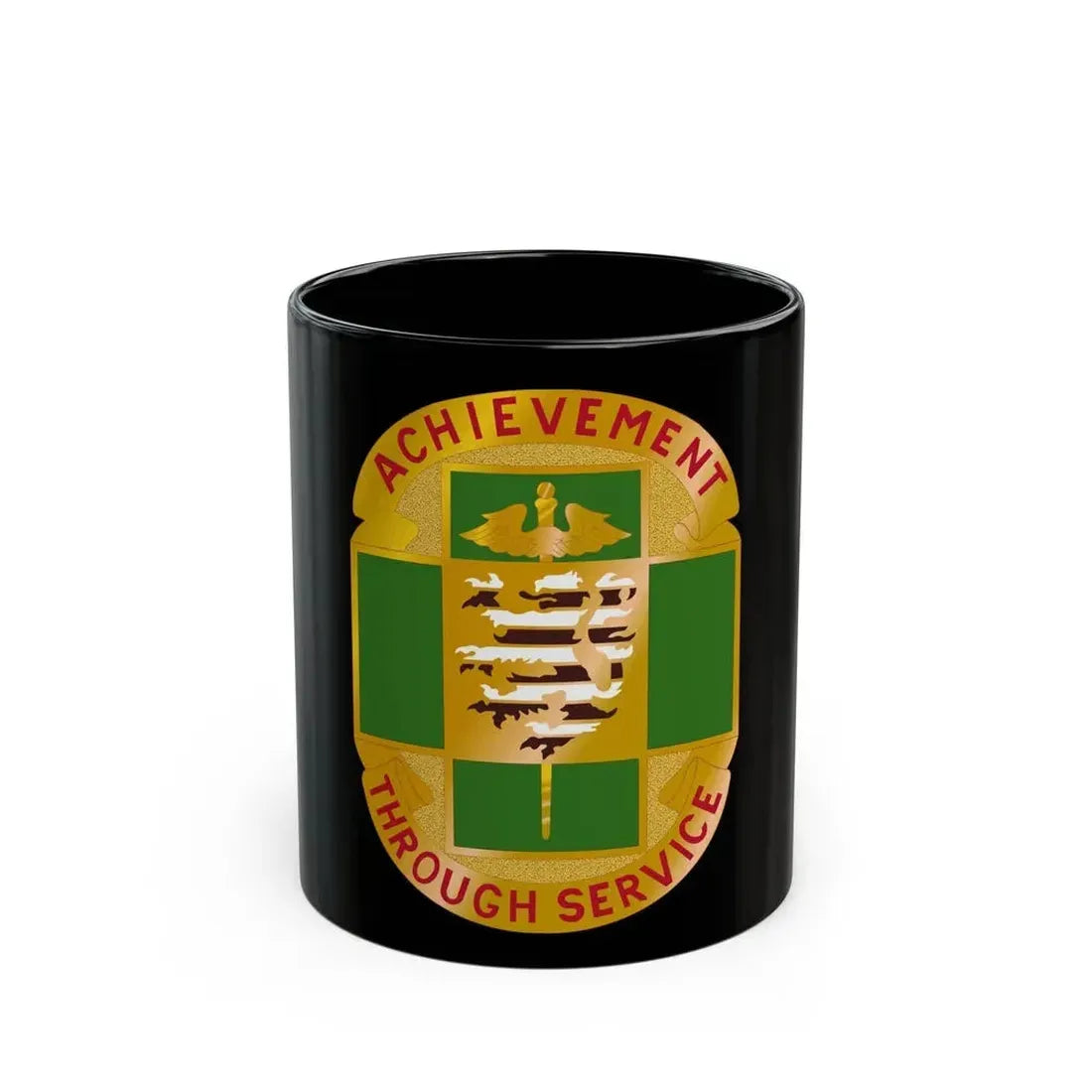 135 Evacuation Hospital (U.S. Army) Black Coffee Mug 11oz - Go Mug Yourself