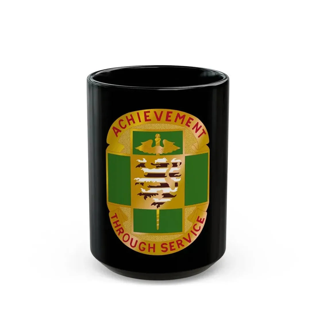 135 Evacuation Hospital (U.S. Army) Black Coffee Mug 15oz - Go Mug Yourself