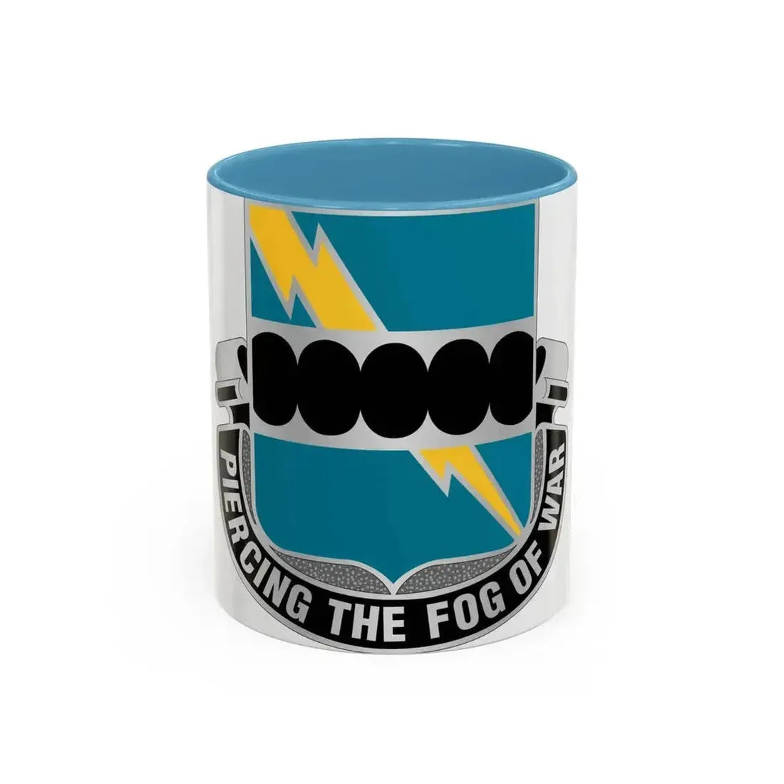 135 Military Intelligence Battalion (U.S. Army) Accent Coffee Mug 11oz Light Blue - Go Mug Yourself