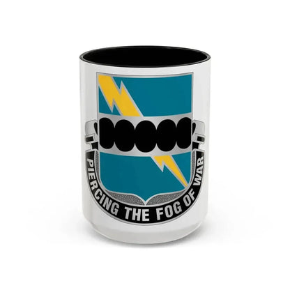 135 Military Intelligence Battalion (U.S. Army) Accent Coffee Mug 15oz Black - Go Mug Yourself