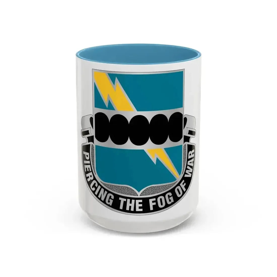 135 Military Intelligence Battalion (U.S. Army) Accent Coffee Mug 15oz Light Blue - Go Mug Yourself