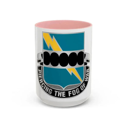 135 Military Intelligence Battalion (U.S. Army) Accent Coffee Mug 15oz Pink - Go Mug Yourself