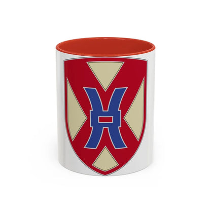 135 Sustainment Command (U.S. Army) Accent Coffee Mug-11oz-Red-Go Mug Yourself