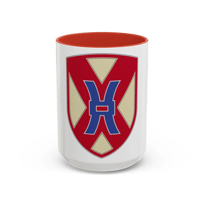 135 Sustainment Command (U.S. Army) Accent Coffee Mug-15oz-Red-Go Mug Yourself