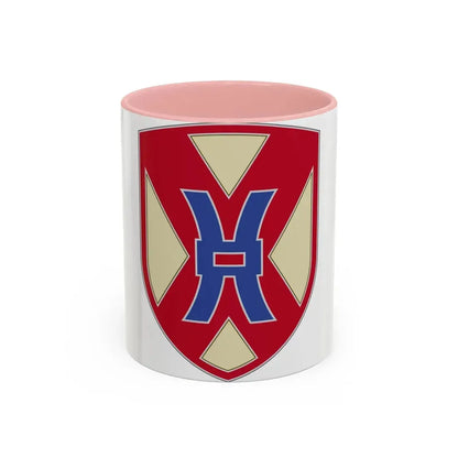 135 Sustainment Command (U.S. Army) Accent Coffee Mug 11oz Pink - Go Mug Yourself