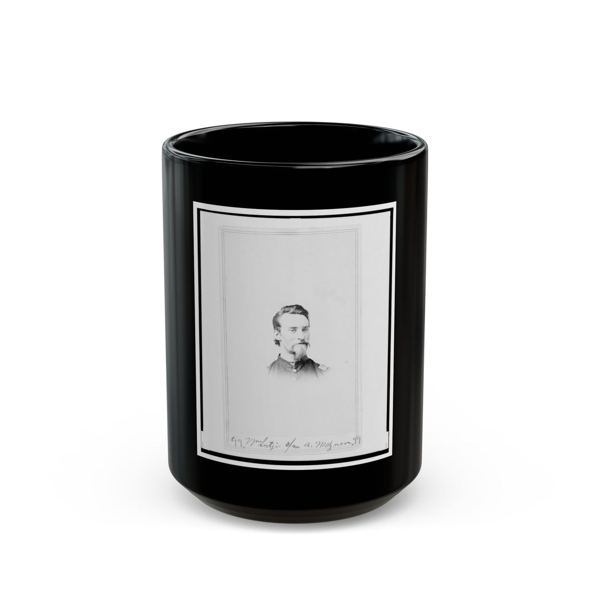 Matthew T. Lutz, Bust Portrait, Facing Front (U.S. Civil War) Black Coffee Mug