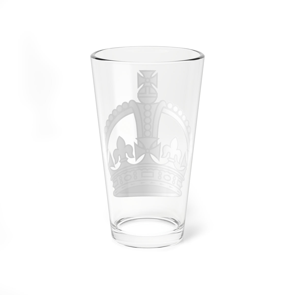 1901 pattern Tudor Crown silver hollow (United Kingdom) (Military Rank) Pint Glass 16oz