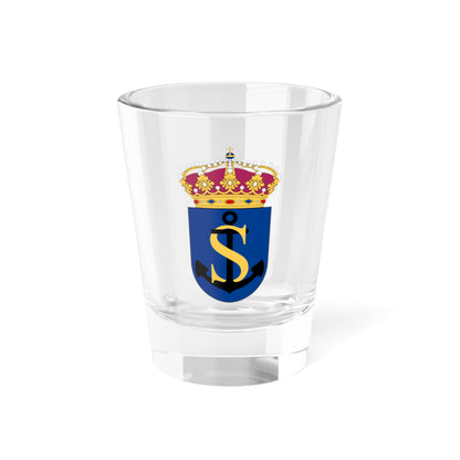 HMS Sundsvall vapen annan (Sweden) (Coat of Arms) Shot Glass 1.5oz