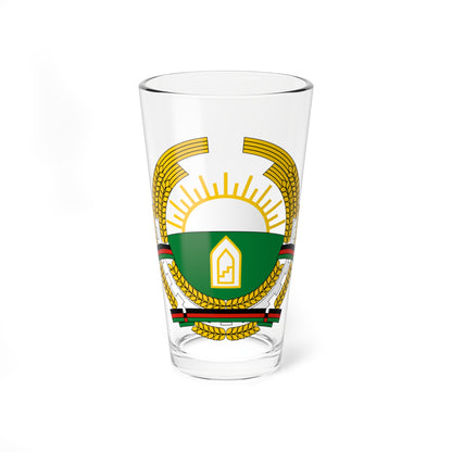 Emblem of Afghanistan 1987-1992 (Afghanistan) (Coat of Arms) Pint Glass 16oz