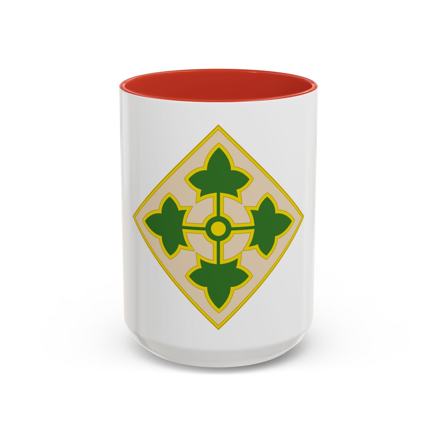 4th Infantry Division CSIB2 (U.S. Army) Accent Coffee Mug