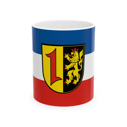 Querflagge Mannheim (Germany) White Coffee Mug