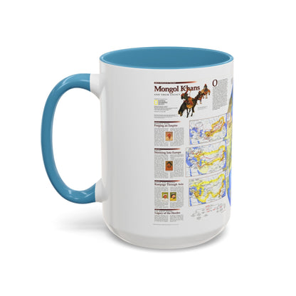 Mongol Khans and Their Legacy (1996) (Map) Accent Coffee Mug