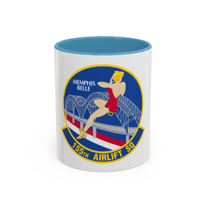155 Airlift Squadron (U.S. Air Force) Accent Coffee Mug