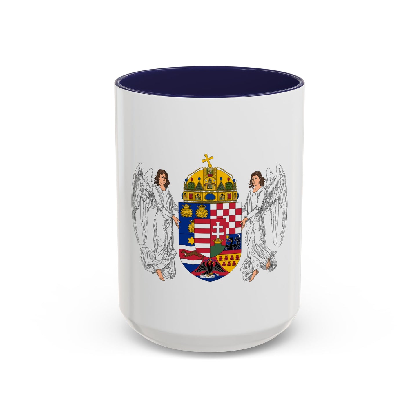 Coat of arms of the Lands of the Holy Hungarian Crown (1896-1915) - Accent Coffee Mug