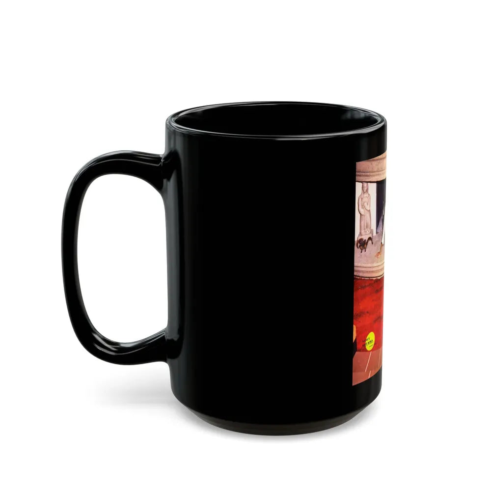 Nancy Kovack #81 (Vintage Female Icon) Black Coffee Mug-Go Mug Yourself