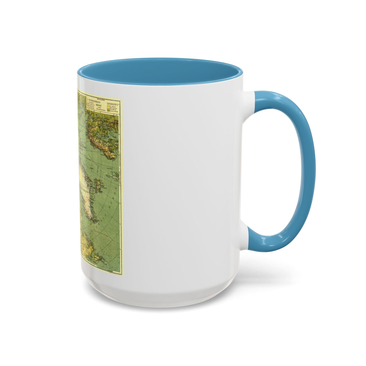 Arctic Regions (1925) (Map) Accent Coffee Mug