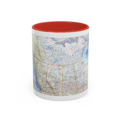 Canada - Western (1966) (Map) Accent Coffee Mug