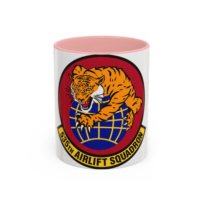 535th Airlift Squadron (U.S. Air Force) Accent Coffee Mug