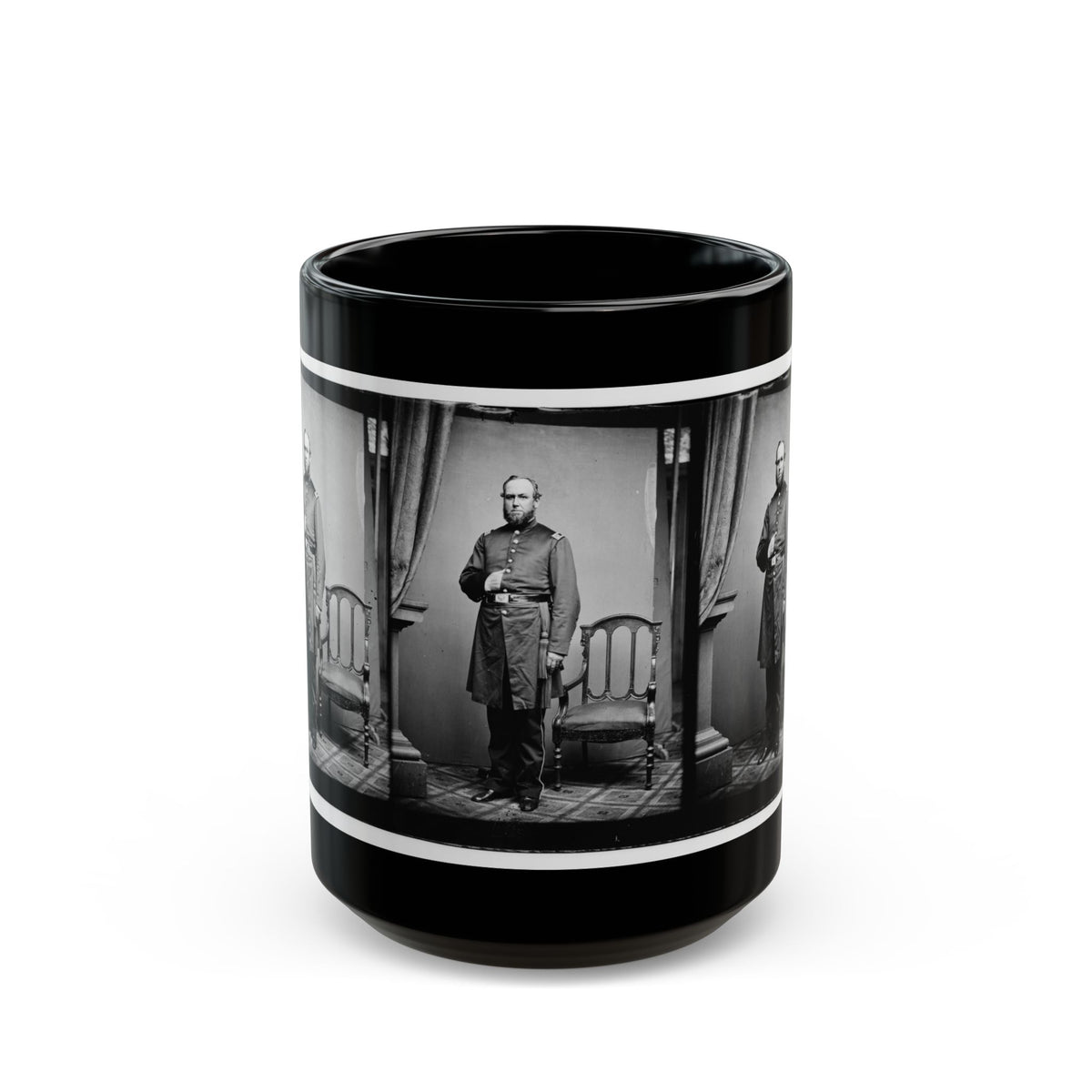 Untitled 001(2) (U.S. Civil War) Black Coffee Mug