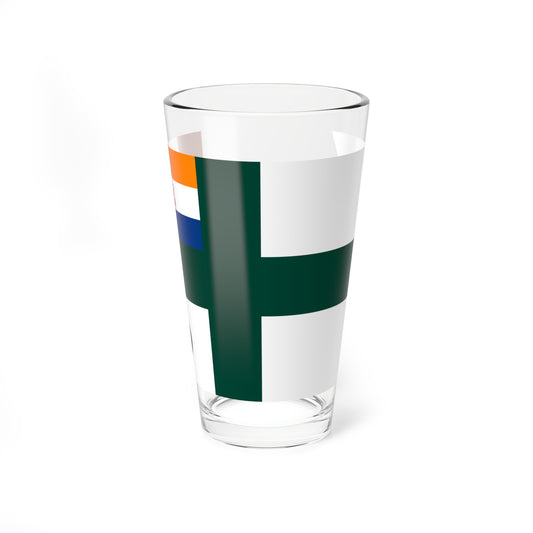 Rank flag of the South African Navy - Vice Admiral 1952-1959 (South Africa) Pint Glass 16oz