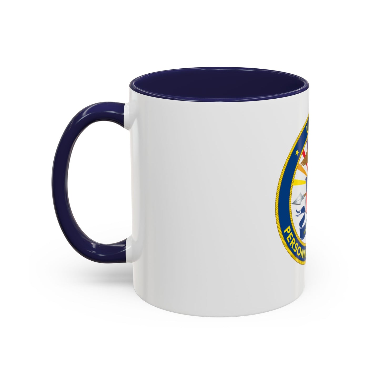 USCG Personnel Command (U.S. Coast Guard) Accent Coffee Mug