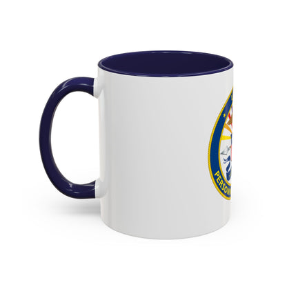 USCG Personnel Command (U.S. Coast Guard) Accent Coffee Mug