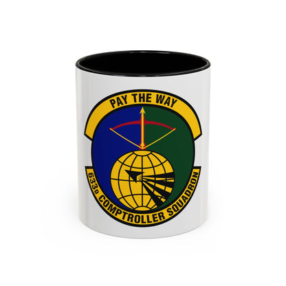 633d Comptroller Squadron (U.S. Air Force) Accent Coffee Mug