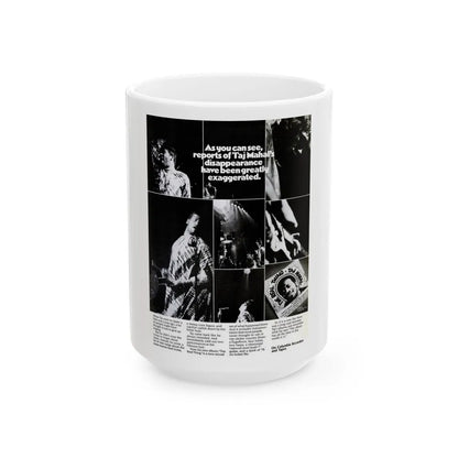 Taj Mahal 1971 (Music Poster) White Coffee Mug-15oz-Go Mug Yourself